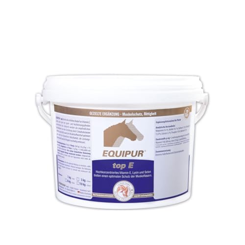 Equipur Vetripharm top E | 3 kg | Ergänzungsfuttermittel für Pferde | Unterstützung für Sport- und Hochleistungspferde | Mit Vitamin E, Selen und Lysin | Muskelstoffwechsel Equipur Vetripharm top E | 3 kg | Ergänzungsfuttermittel für Pferde | Unterstützung für Sport- und Hochleistungspferde | Mit Vitamin E, Selen und Lysin | Muskelstoffwechsel von Equipur