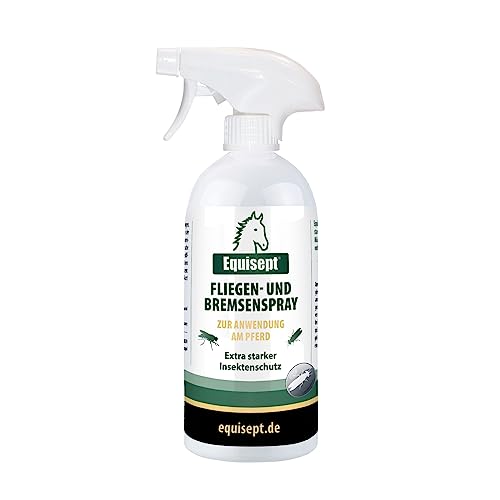Equisept Fliegenspray & Bremsenspray für Pferde 500ml - Mückenspray, Insektenspray - Von Tierärzten empfohlen - Dopingfrei von Equisept