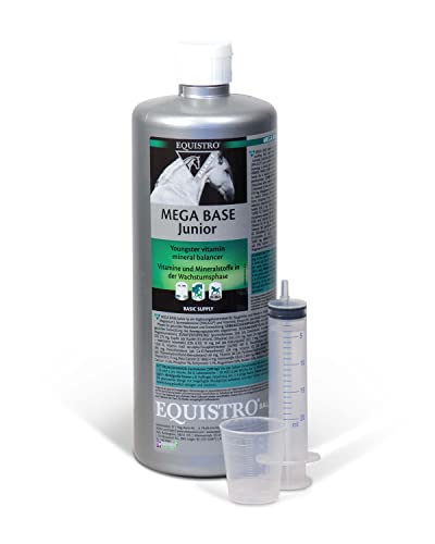 EQUISTRO® Mega Base Junior | Ergänzungsfuttermittel für Pferde | Für eine ausgewogene Nährstoffversorgung von Fohlen im Wachstum | 1L von Equistro
