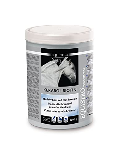 EQUISTRO® Kerabol Biotin| Ergänzungsfuttermittel für Pferde | Fördert ein gesundes Hufwachstum und Fellwachstum| Soforthilfe bei geschädigtem Hufhorn | 1.000g von Equistro