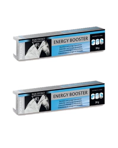 Equistro Vetoquinol Energie Booster | Doppelpack | 2 x 20 g | Ergänzungsfuttermittel für Pferde | Mit schnell verfügbarer Energie | Kann zur verbesserten Regeneration beitragen von Equistro