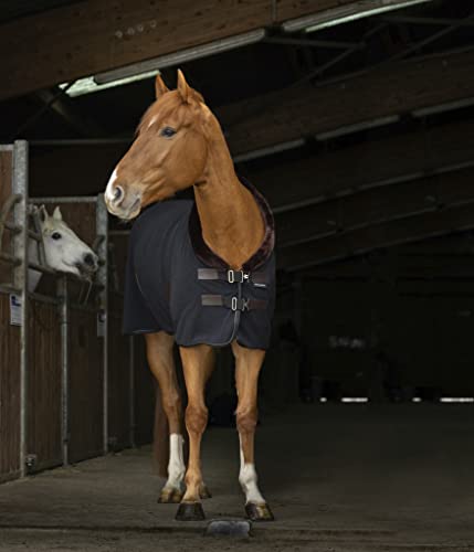 Equithème Teddy Polarfleecedecke - Schwarz/Braun von Equithème