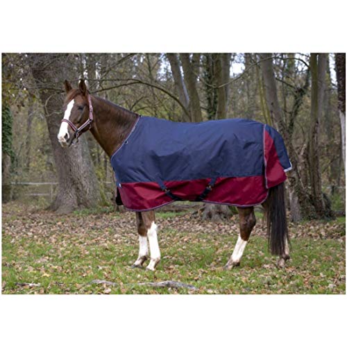 Stalldecke TYREX 1200D EquiTheme Marineblau/Bordeauxrot 135cm Stalldecke TYREX 1200D EquiTheme Marineblau/Bordeauxrot 135cm von Equitheme