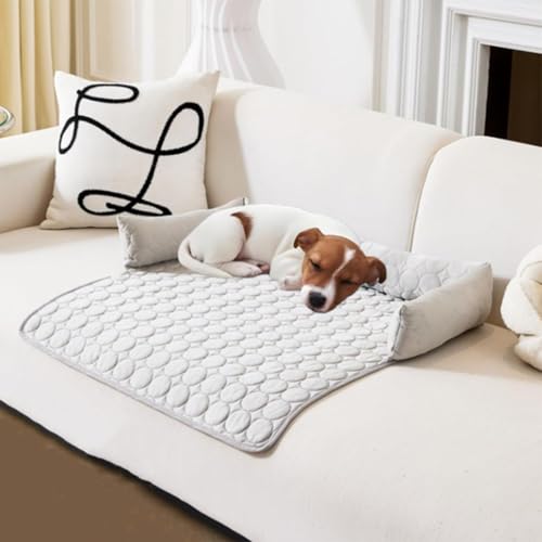 Eqvexd Cooling Mat for Dogs, Waterproof Non-Slip Dog Bed Cover Pet Blanket, Machine Washable Cool Pad Small Medium Large Sized Your(90 * 135cm) von Eqvexd