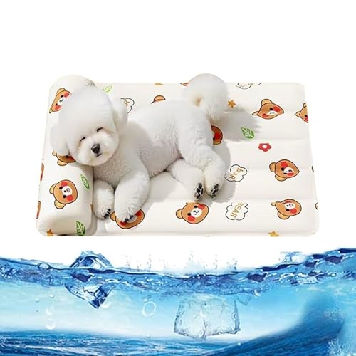 Eqvexd Dog Cooling Pad Pet Ice Mat Outdoor Heat Dissipation for Cats Dogs,Gel - Filled & Waterproof, Cat Sleeping para Summer Rest(50 * 70cm) von Eqvexd
