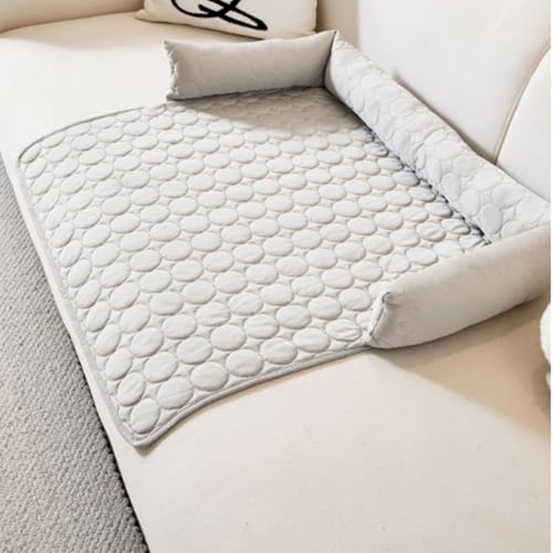 Kühldecke Hund Selbstkühlend, Kühlendes Schlafsofa, Vier Jahreszeiten Universal Kühlkissen Aus Eisseide for Katzen Und Hunde Aller Größen(75 * 120cm) von Eqvexd