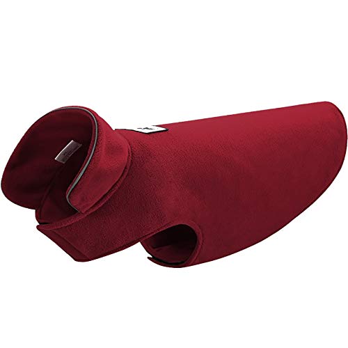 EraAja Pet Fleece Winter In mit Weste Kleidung und auf Hund Herbst Seiten Kleidung Pet Kleidung Winter Pullover Für Hunde (Wine, L) von EraAja