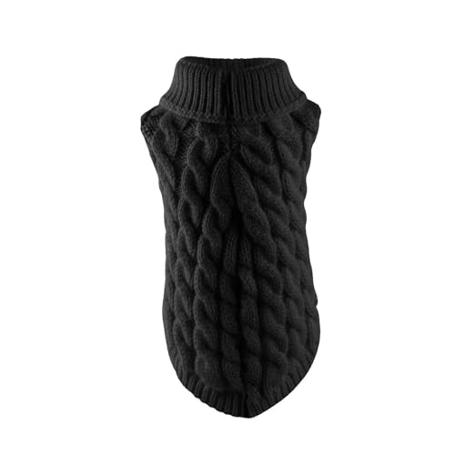 EraAja Pullover für Kleine Hunde, Strickwaren, Rollkragenpullover und Warme Hundepullover, Haustiere, Katzen, Chihuahua, Herbst-Winter-Pullover (Black, L) EraAja Pullover für Kleine Hunde, Strickwaren, Rollkragenpullover und Warme Hundepullover, Haustiere, Katzen, Chihuahua, Herbst-Winter-Pullover (Black, L) von EraAja