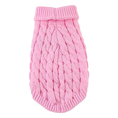 EraAja Stock Show Haustierbeine Gelenkwärmer Winterwarme Knieschützer für Haustiergelenke Atmungsaktive, weiche, Bequeme Strickwaren Hundedaunenmantel (Pink, XL) von EraAja