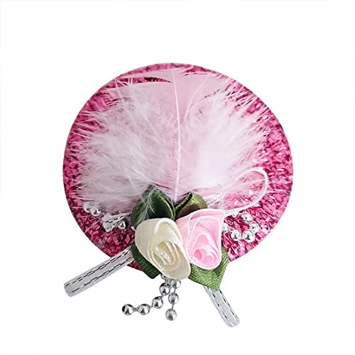 Hühnerhüte für Hühner, kleine Haustiere, lustiges Hühnerzubehör, Verstellbarer elastischer Riemen, modischer Federhut für, Ente, Geflügel, stilvolles Show-Kostüm Paracord Halsband (Pink, One Size) Hühnerhüte für Hühner, kleine Haustiere, lustiges Hühnerzubehör, Verstellbarer elastischer Riemen, modischer Federhut für, Ente, Geflügel, stilvolles Show-Kostüm Paracord Halsband (Pink, One Size) von EraAja