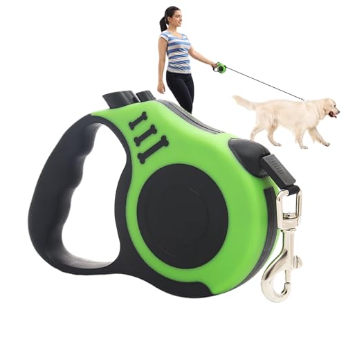 Erconsso Einziehbarer Hund führt zum, einziehbarer Haustier -Blei,Automatisches Traktionsseil mit Schweren - Ergonomisches Griff im Freien im Freien für Katzen, kleine oder mittelgroße Hunde von Erconsso