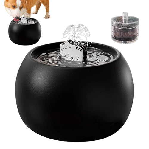 Erconsso Haustier Trinkbrunnen - Abnehmbarer Trinkbrunnen Für Katzen Mit 3D Sensor Und Filter - Langlebiger Wasserspender Für Kätzchen Welpen Und Hunde Drinnen Und Draußen Erconsso Haustier Trinkbrunnen - Abnehmbarer Trinkbrunnen Für Katzen Mit 3D Sensor Und Filter - Langlebiger Wasserspender Für Kätzchen Welpen Und Hunde Drinnen Und Draußen von Erconsso