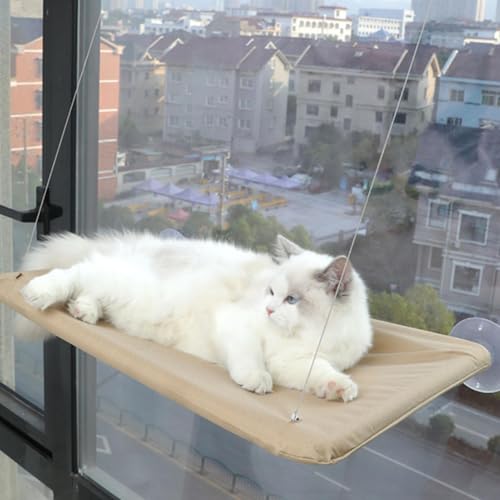 Katzen- -Hängematten-Sitzstange, Katzen-Fensterstange mit 4 starken Saugnäpfen, Sicherheitskatzen-Fensterbett, platzsparende Katze, sonniger Fenstersitz für den Innenbereich, großes Katzen- -Hängematten-Sitzstange, Katzen-Fensterstange mit 4 starken Saugnäpfen, Sicherheitskatzen-Fensterbett, platzsparende Katze, sonniger Fenstersitz für den Innenbereich, großes von Erconsso