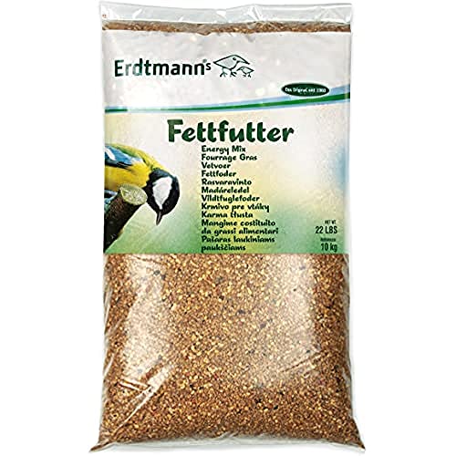 Erdtmanns - Fettfutter für Wildvögel 10kg I Energie reich I Kraftvolles Müsli I Unterstützt den Wärmehaushalt I Einfache Handhabung I Vielseitig einsetzbar Erdtmanns - Fettfutter für Wildvögel 10kg I Energie reich I Kraftvolles Müsli I Unterstützt den Wärmehaushalt I Einfache Handhabung I Vielseitig einsetzbar von Erdtmann's
