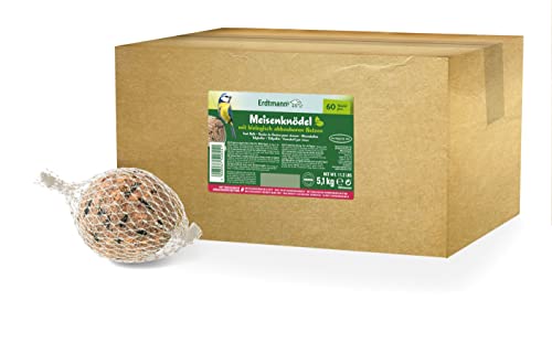 ERDTMANNS - 60 Meisenknödel für Wildvögel mit biologisch abbaubaren Netzen I Abbaubare Netze I Vielfältige Zusammensetzung I Leichte Nahrungsaufnahme I Festmahl für Singvögel I Einfache Handhabung ERDTMANNS - 60 Meisenknödel für Wildvögel mit biologisch abbaubaren Netzen I Abbaubare Netze I Vielfältige Zusammensetzung I Leichte Nahrungsaufnahme I Festmahl für Singvögel I Einfache Handhabung von Erdtmanns