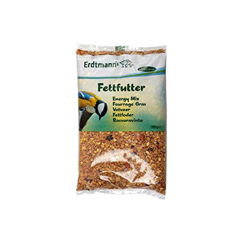 Erdtmann's Vogelfutter, Fettfutter, 1,0 kg Hauptfutter für Winter oder Beifutter zum Mischen von Erdtmanns