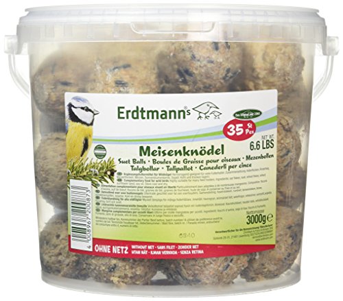 Erdtmanns 35 Meisenknödel ohne Netz im Eimer, 1er Pack (1 x 3 kg) von Erdtmann's
