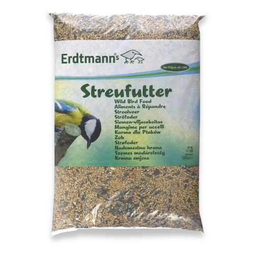 Erdtmanns Streufutter für Wildvögel 5 kg – Futtermischung mit Sonnenblumenkernen, Hirse & Getreide – energiereiches Vogelfutter für Ganzjahresfütterung – für Garten, Balkon & Futterhaus Erdtmanns Streufutter für Wildvögel 5 kg – Futtermischung mit Sonnenblumenkernen, Hirse & Getreide – energiereiches Vogelfutter für Ganzjahresfütterung – für Garten, Balkon & Futterhaus von Erdtmanns