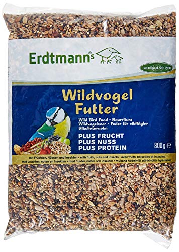 Erdtmanns Wildvogelfutter plus, 1er Pack (1 x 800 g) von Erdtmanns