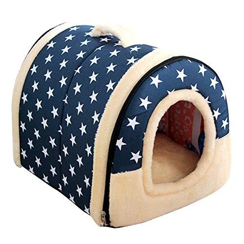 Erfula Katzenhöhle & Hundebett, Hundekörbchen Perfekte Kuschelhöhle Für Kleine Hunde & Katzen Hasen Haustier Mit Ablösbar Kissen von Erfula