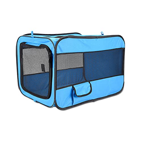 Ergocar faltbar Hundebox für Auto, Hundetransportbox mit Fleece Matte, Bequem und Atmungsaktiv, Tragbare Auto Transportbox für Hund & Katze, Haustiertransportbox für Große Kleine Hunde, Blau Ergocar faltbar Hundebox für Auto, Hundetransportbox mit Fleece Matte, Bequem und Atmungsaktiv, Tragbare Auto Transportbox für Hund & Katze, Haustiertransportbox für Große Kleine Hunde, Blau von Ergocar
