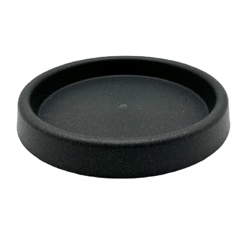 Erhard-Trading Blumentopf Untersetzer Marcella rund anthrazit für Pflanztöpfe Kunststoff (22 cm) von Erhard-Trading