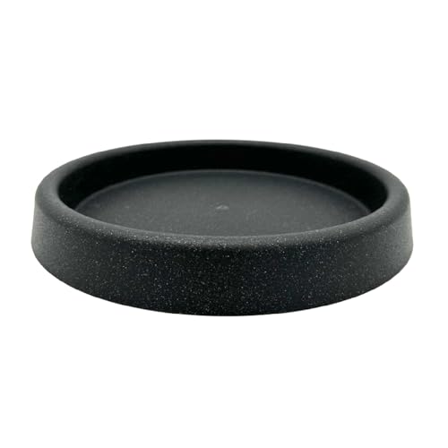 Erhard-Trading Blumentopf Untersetzer Marcella rund anthrazit für Pflanztöpfe Kunststoff (26 cm) von Erhard-Trading