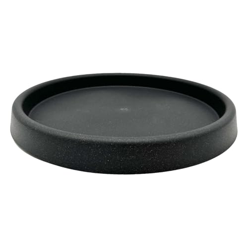 Erhard-Trading Blumentopf Untersetzer Marcella rund anthrazit für Pflanztöpfe Kunststoff (38 cm) von Erhard-Trading