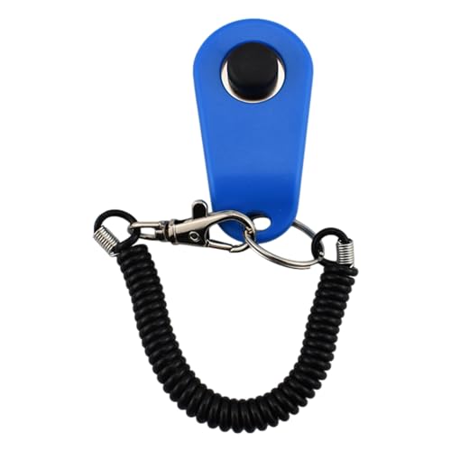 Clicker Chien Dressur, Haustier Korrektor mit Handschlaufe, Chien Zubehör, Haustier Training Clicker für Hundetrainingswerkzeug, Clicker Tools für Gehorsamshilfe und Verhaltenstraining (B) von Erice