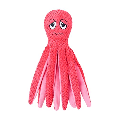 Erice Doudou Pour Chien Interessantes Interaktives Welpen-Zahnspielzeug Doudou Chien Octopus Hundespielzeug für Welpen Kleine Mittlere Große Langeweile Hunde (B) von Erice