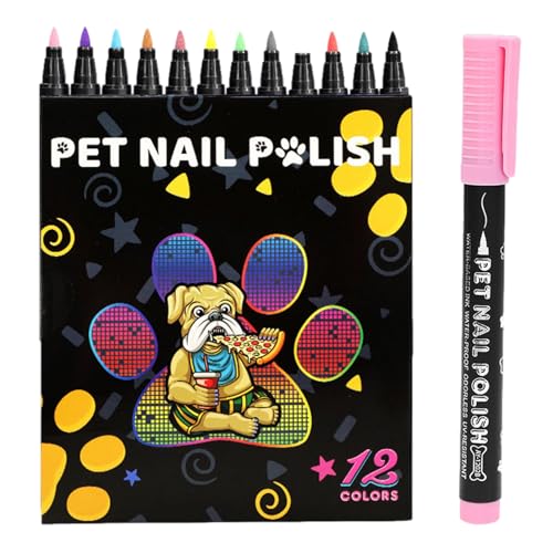 Hund Nagellack, Haustier Nagel Zeichnung Kit, Hund Geschenkkorb, Schnell Trocknende Nail Art Maniküre für Hunde, Katzen, Papageien, Kaninchen und andere Haustiere von Erice