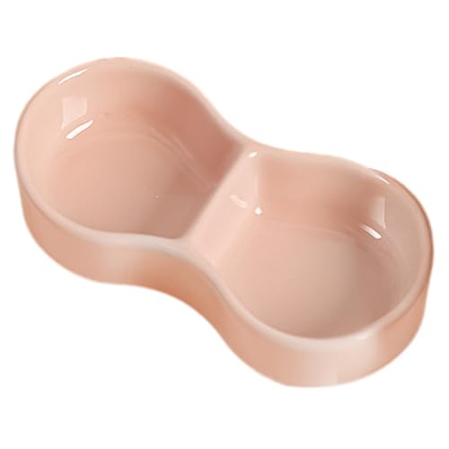 Erice Kaninchen Schüssel Hamster Schalen für Kleintier Kaninchen Futternapf Keramik Futterbehälter Dual Bowl Hamster Feeder Futterspender Futternapf für Hamster Kaninchen Meerschweinchen (C) von Erice