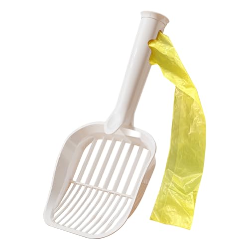 Poop Scooper, Durable Cat Scooper Sifter, Cat Litter Scooper, Efficient Cat Litter Shovel, Cat Poop Scoop, Kitten Pooper Lifter, Speed Sifter Scooper (White) von Erice