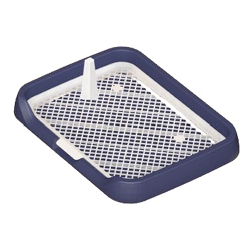 Puppy Pad Holder Tray, Mesh Grids Flat Potty Tray Pee Pad for Dogs, Dog Potty Tray, Easy Cleaning Pet Potty Supplies with Removable Column, Simple Setup Pee Holder for Dogs, Puppies, Pets (Blue) von Erice