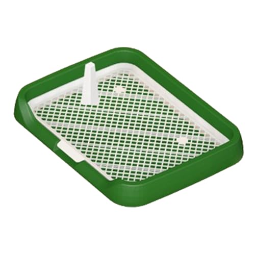 Puppy Pad Holder Tray, Mesh Grids Flat Potty Tray Pee Pad for Dogs, Dog Potty Tray, Easy Cleaning Pet Potty Supplies with Removable Column, Simple Setup Pee Holder for Dogs, Puppies, Pets (Green) von Erice