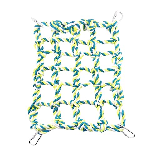 Vogelleiter für Käfig, wiederverwendbar, für Papageien, Klettern, buntes Netz, Vogelzubehör, Übungs-Balance, Vogelkäfig, Schaukelnetzleiter für Sittiche, Eichhörnchen, Igel, Frettchen, Hamster (A) Vogelleiter für Käfig, wiederverwendbar, für Papageien, Klettern, buntes Netz, Vogelzubehör, Übungs-Balance, Vogelkäfig, Schaukelnetzleiter für Sittiche, Eichhörnchen, Igel, Frettchen, Hamster (A) von Erice