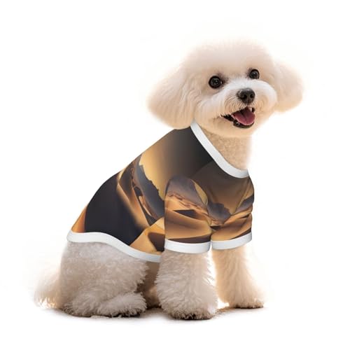 Haustier-T-Shirt, Motiv: Wüstensterne, reine Baumwolle, für Hunde und Katzen, bequem, für kleine und mittelgroße Sommer-Winterkleidung Haustier-T-Shirt, Motiv: Wüstensterne, reine Baumwolle, für Hunde und Katzen, bequem, für kleine und mittelgroße Sommer-Winterkleidung von Erwqavc