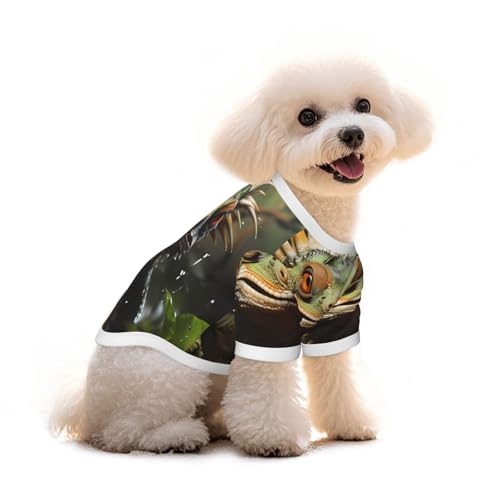 Haustier-T-Shirt mit stacheligen Eidechsen, reine Baumwolle, für Hunde und Katzen, bequem, für kleine und mittelgroße Sommer-Winterkleidung Haustier-T-Shirt mit stacheligen Eidechsen, reine Baumwolle, für Hunde und Katzen, bequem, für kleine und mittelgroße Sommer-Winterkleidung von Erwqavc