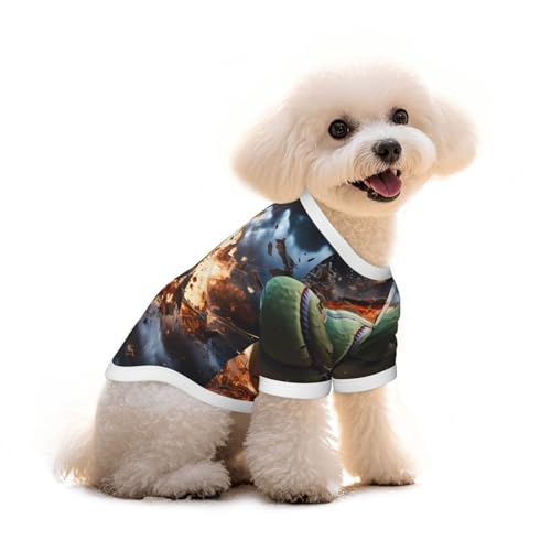 Lightning Fever T-Shirt für Haustiere, aus reiner Baumwolle, für Hunde und Katzen, bequem, für kleine und mittelgroße Sommer-Winterkleidung von Erwqavc