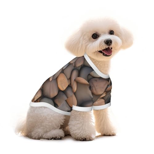 Pebbles in the beach Haustier-T-Shirt, reine Baumwolle, für Hunde und Katzen, bequem, für kleine und mittelgroße Sommer-Winterkleidung Pebbles in the beach Haustier-T-Shirt, reine Baumwolle, für Hunde und Katzen, bequem, für kleine und mittelgroße Sommer-Winterkleidung von Erwqavc