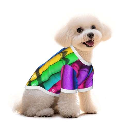 T-Shirt für Hunde und Katzen, aus reiner Baumwolle, für kleine und mittelgroße Sommer-Winterkleidung T-Shirt für Hunde und Katzen, aus reiner Baumwolle, für kleine und mittelgroße Sommer-Winterkleidung von Erwqavc