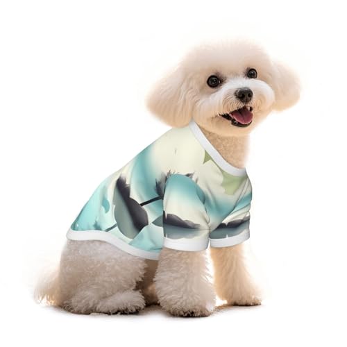 Tranquil Lakes T-Shirt für Haustiere, reine Baumwolle, für Hunde und Katzen, bequem, für kleine und mittelgroße Sommer-Winterkleidung Tranquil Lakes T-Shirt für Haustiere, reine Baumwolle, für Hunde und Katzen, bequem, für kleine und mittelgroße Sommer-Winterkleidung von Erwqavc