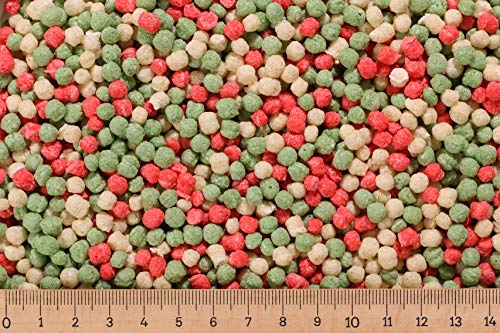 (Grundpreis 6,15 Euro/kg) - 4 kg Premium Colour Mix Light 4,0 mm - Koi - Goldfisch - Koifutter - Teichfutter - schwimmend - ca. 36 Liter von Erzgebirgs-Fisch