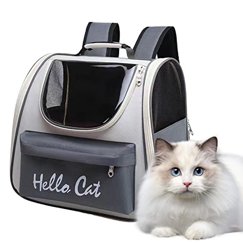 EsEico Rucksack für Katzen, Rucksack für Katzen, Beißrucksack für Katzen, mit Tragegriff, moderner Rucksack für den Transport von Haustieren für Welpen und große Katzen EsEico Rucksack für Katzen, Rucksack für Katzen, Beißrucksack für Katzen, mit Tragegriff, moderner Rucksack für den Transport von Haustieren für Welpen und große Katzen von EsEico