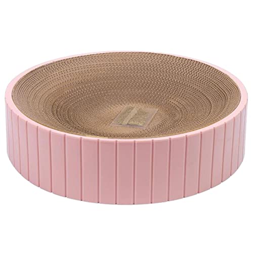 Runde Katzenkratzkiste, runde Katzenkratzbox mit hoher Dichte, rundes Wellenkratzkissen zum Kratzen, langlebiges Turbo-Scratch-Lounge, Wellkissen, D-resistent Runde Katzenkratzkiste, runde Katzenkratzbox mit hoher Dichte, rundes Wellenkratzkissen zum Kratzen, langlebiges Turbo-Scratch-Lounge, Wellkissen, D-resistent von EsEico