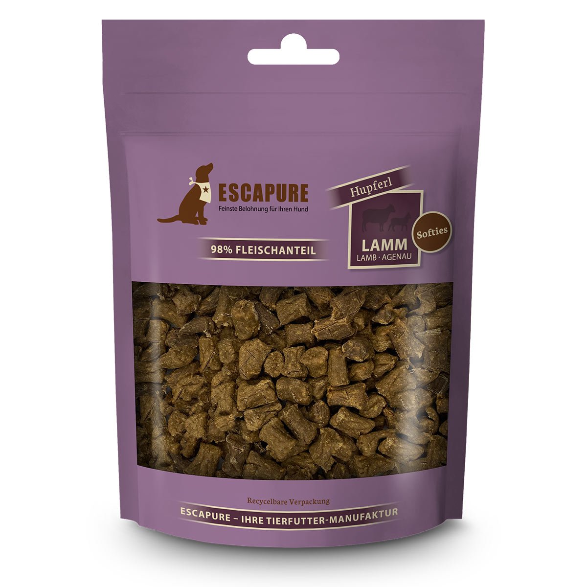 ESCAPURE Lamm Hupferl Softies 150g von Escapure