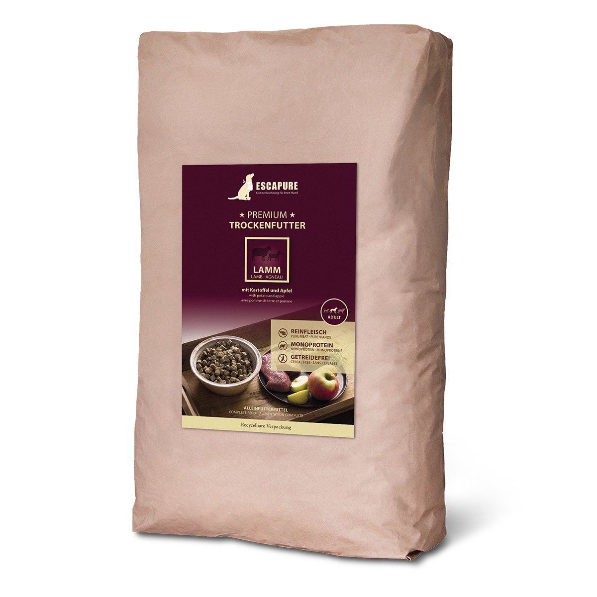 ESCAPURE Lamm Premium Trockenfutter 12kg von Escapure