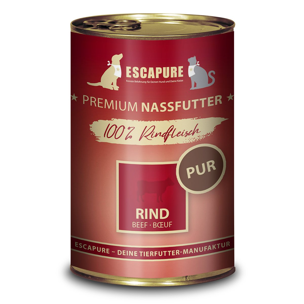 ESCAPURE Nassfutter Rind PUR 6x400g von Escapure