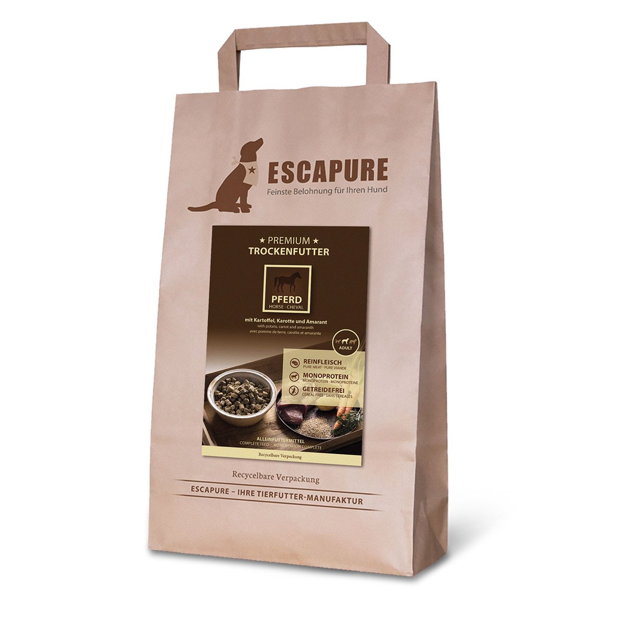 ESCAPURE Pferd Premium Trockenfutter 1,5kg von Escapure