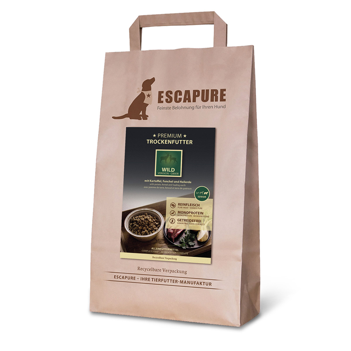 ESCAPURE Senior Wild Premium Trockenfutter 1,5kg von Escapure